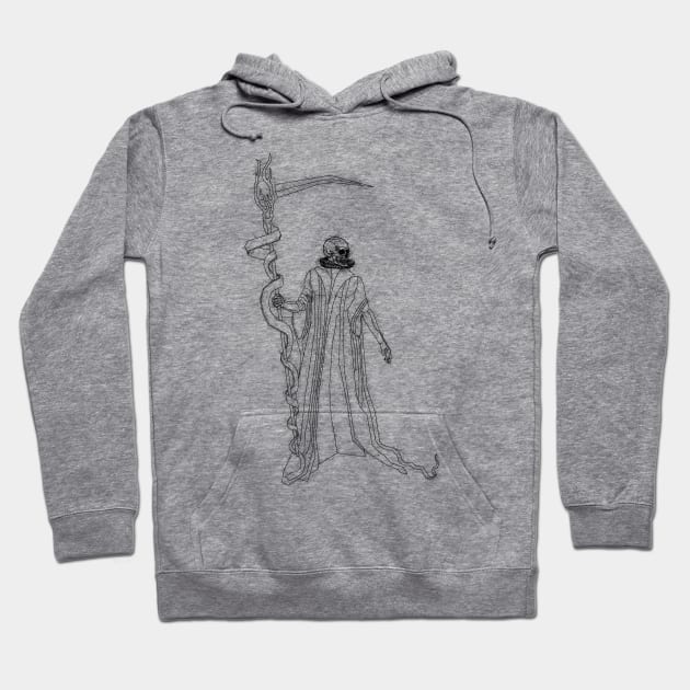 grim Reaper black Hoodie by arxitrav